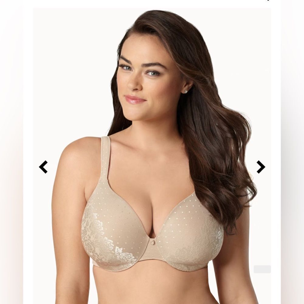 Soma Stunning Support full coverage No Show Minimizer underwire beige Bra 42DD